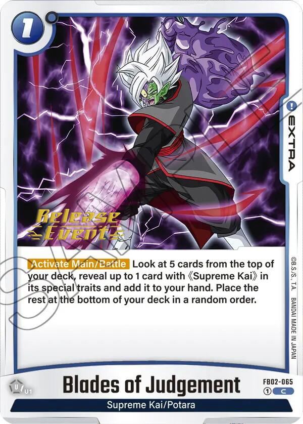 Blades of Judgement [Blazing Aura Pre-Release Cards] | Cards and Coasters CA