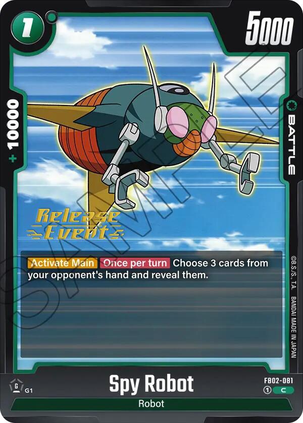 Spy Robot [Blazing Aura Pre-Release Cards] | Cards and Coasters CA