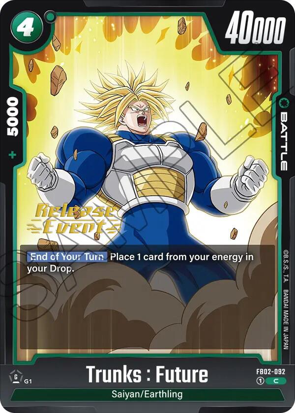 Trunks : Future (FB02-092) [Blazing Aura Pre-Release Cards] | Cards and Coasters CA