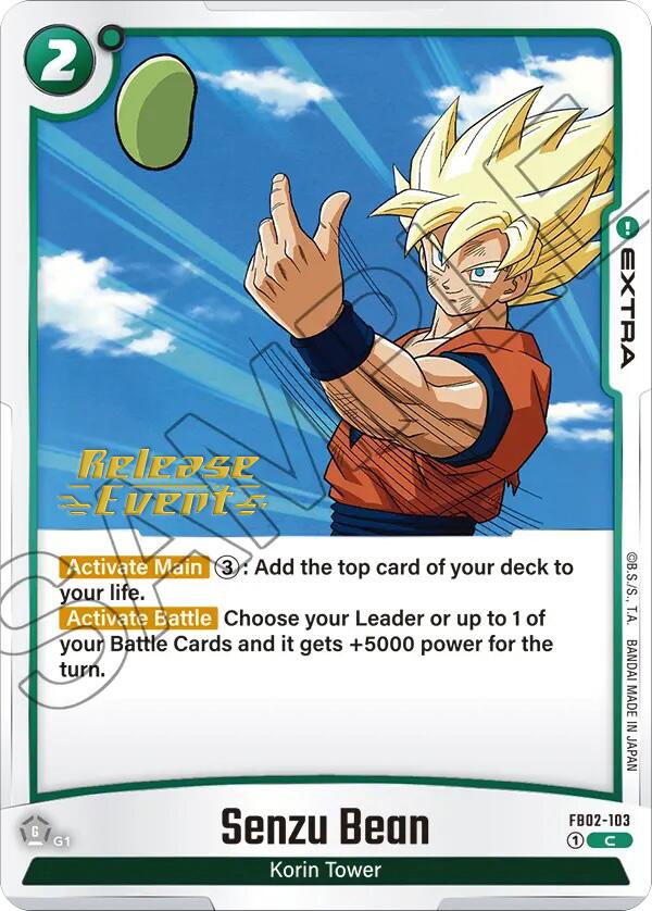 Senzu Bean [Blazing Aura Pre-Release Cards] | Cards and Coasters CA