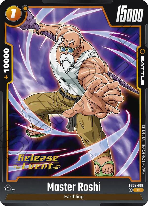 Master Roshi (FB02-108) [Blazing Aura Pre-Release Cards] | Cards and Coasters CA