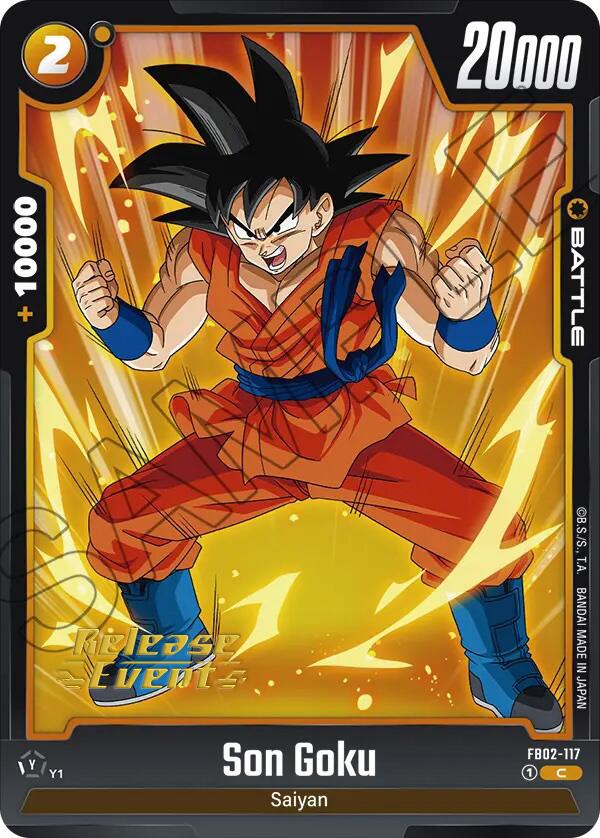 Son Goku (FB02-117) [Blazing Aura Pre-Release Cards] | Cards and Coasters CA
