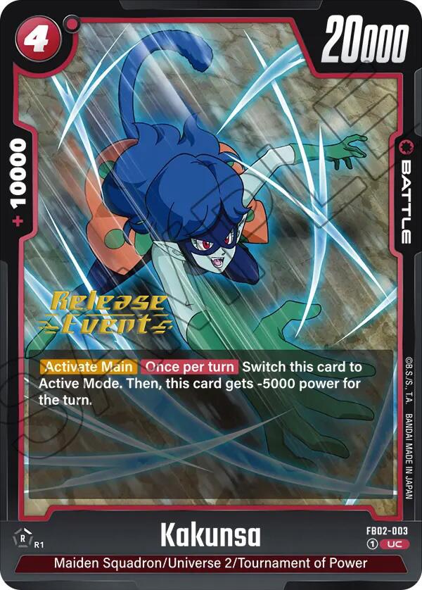 Kakunsa [Blazing Aura Pre-Release Cards] | Cards and Coasters CA