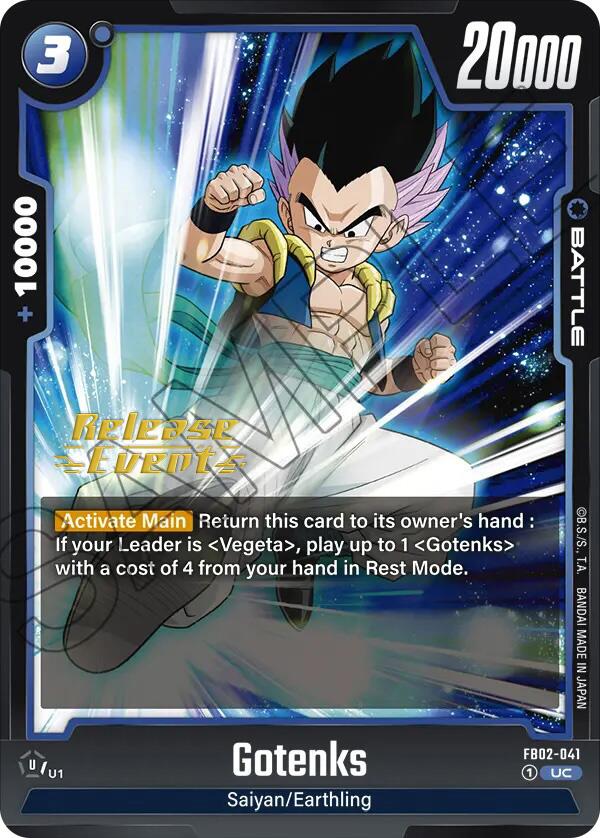 Gotenks (FB02-041) [Blazing Aura Pre-Release Cards] | Cards and Coasters CA