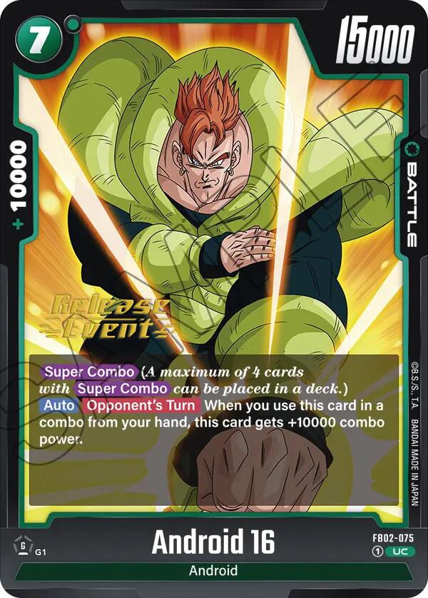 Android 16 [Blazing Aura Pre-Release Cards] | Cards and Coasters CA