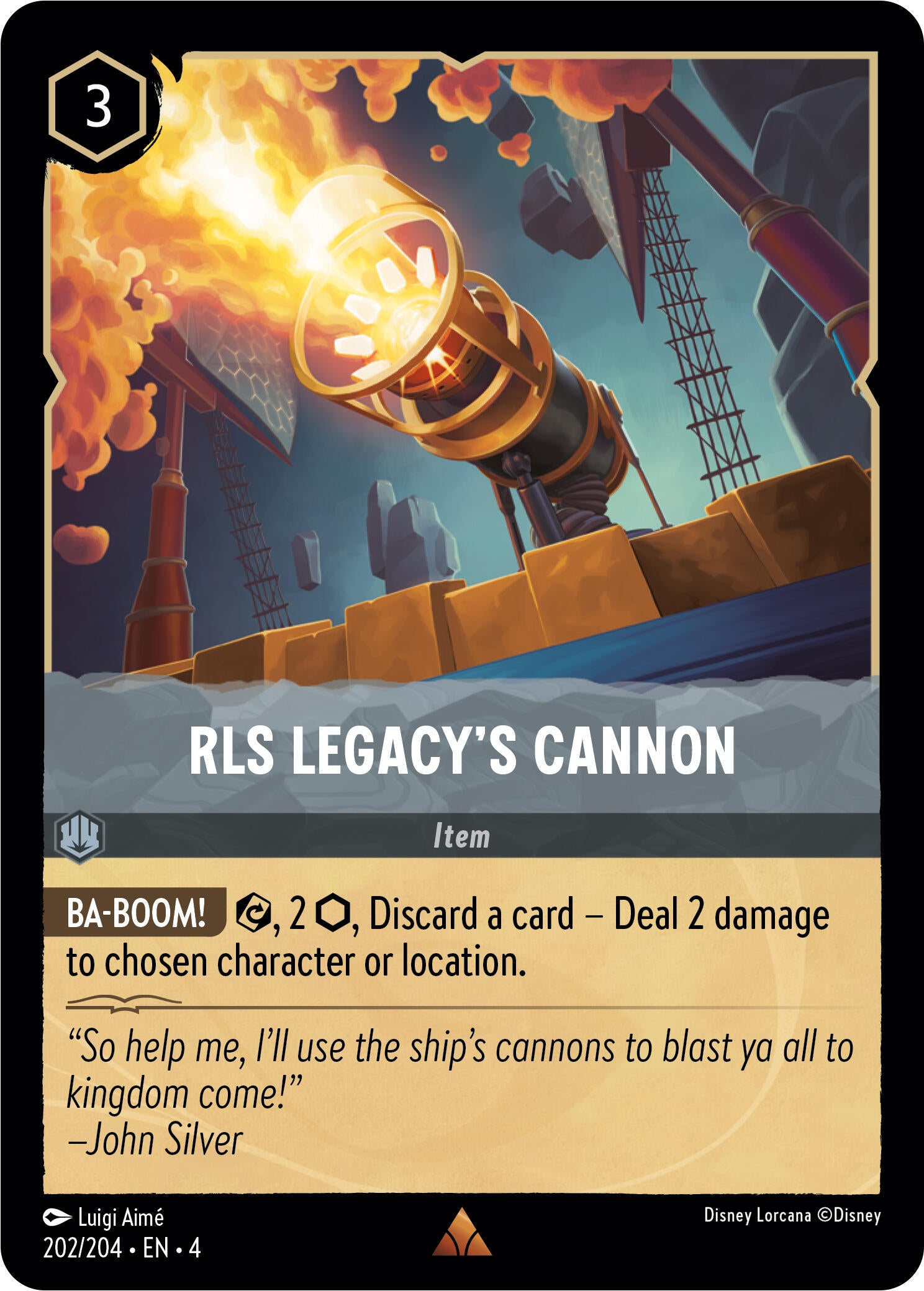 RLS Legacy's Cannon (202/204) [Ursula's Return] | Cards and Coasters CA