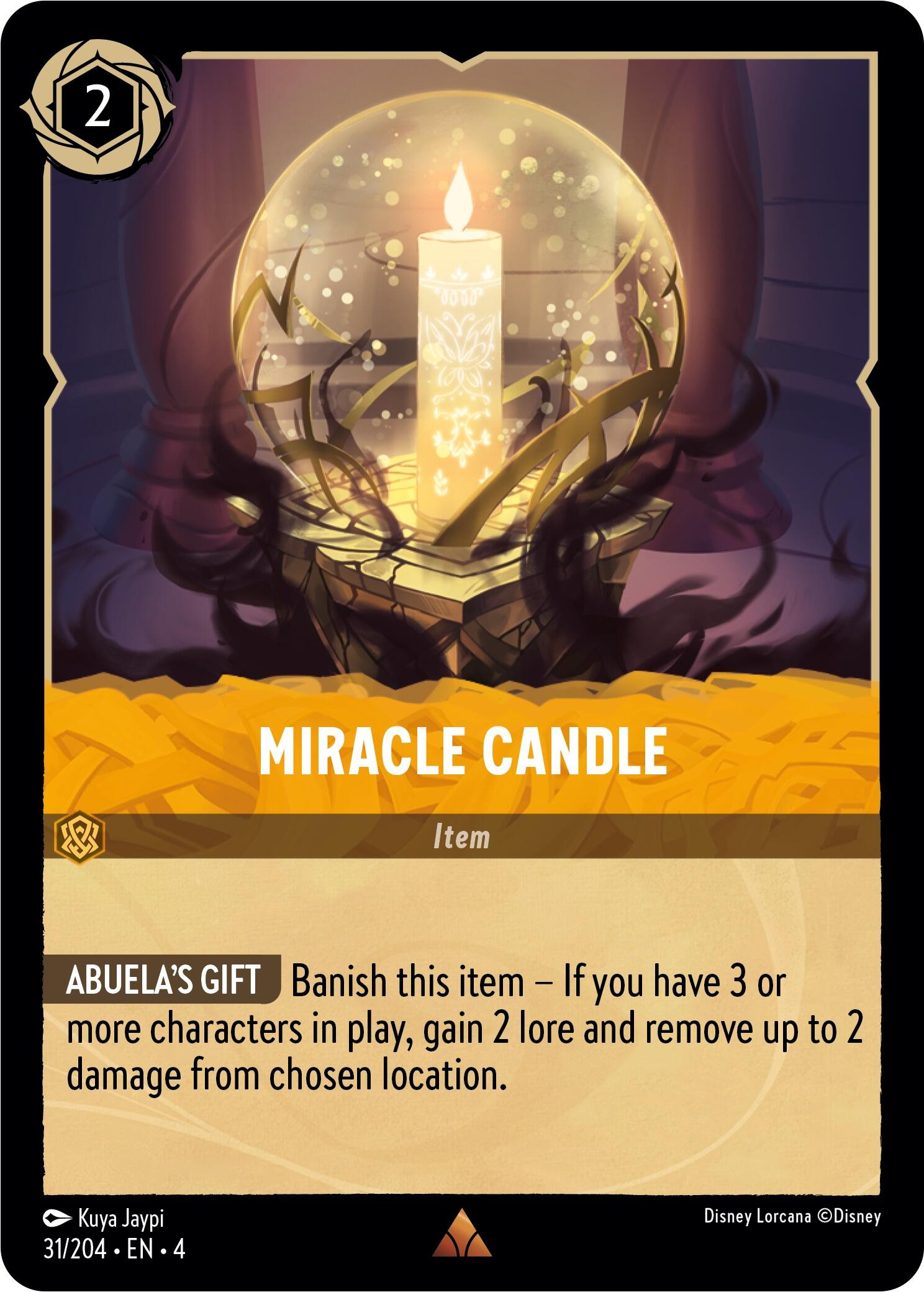 Miracle Candle (31/204) [Ursula's Return] | Cards and Coasters CA