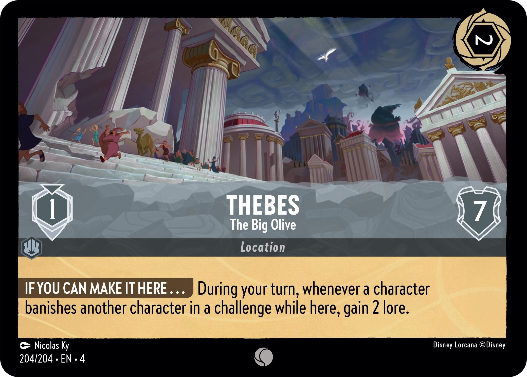 Thebes - The Big Olive (204/204) [Ursula's Return] | Cards and Coasters CA