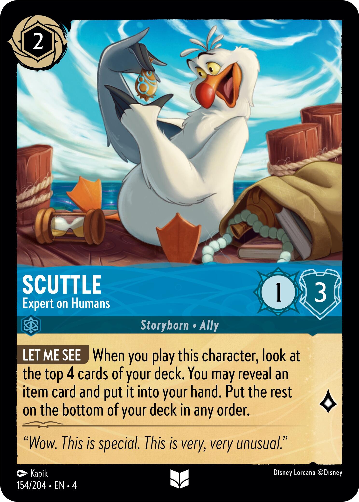 Scuttle - Expert on Humans (154/204) [Ursula's Return] | Cards and Coasters CA