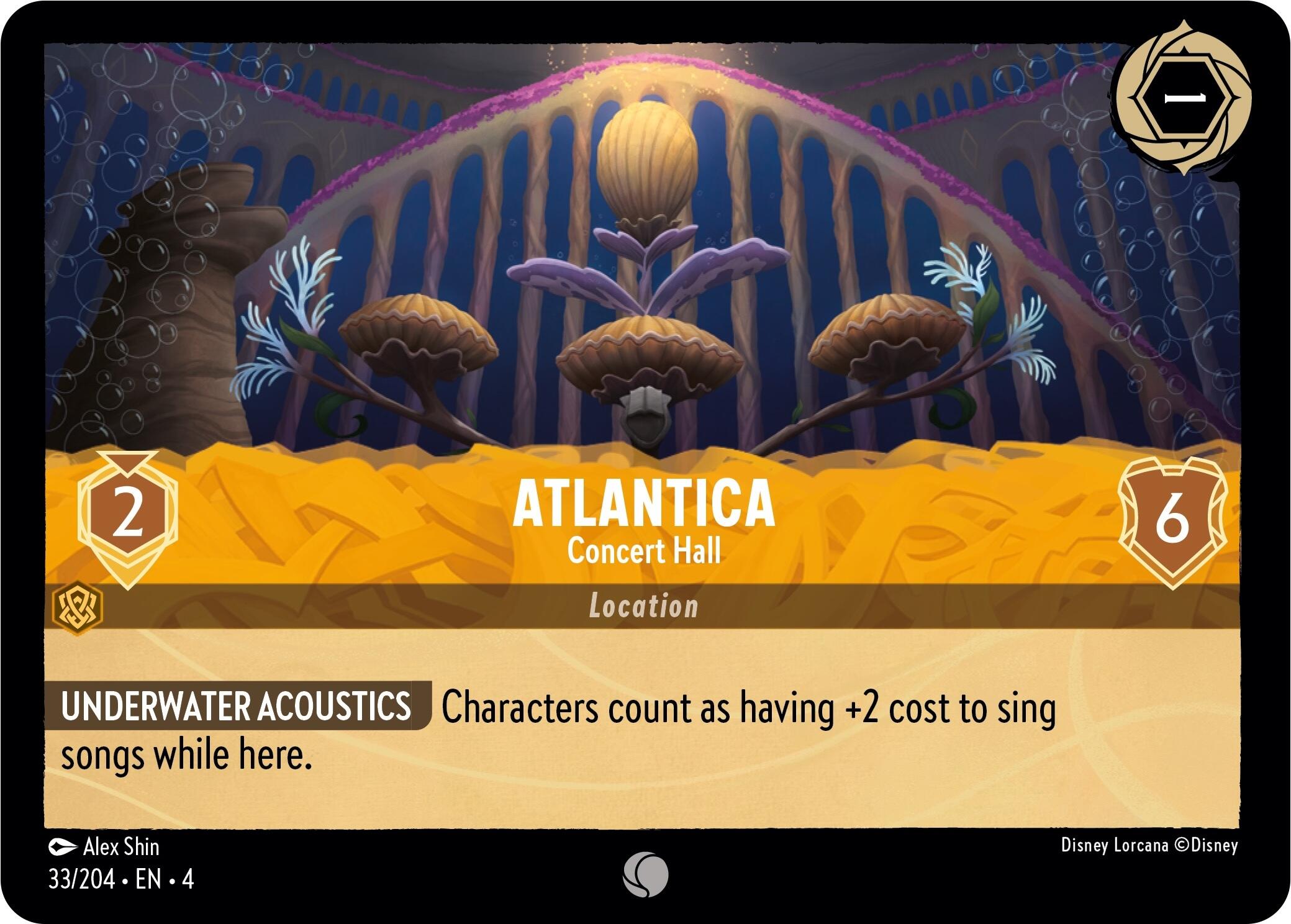 Atlantica - Concert Hall (33/204) [Ursula's Return] | Cards and Coasters CA