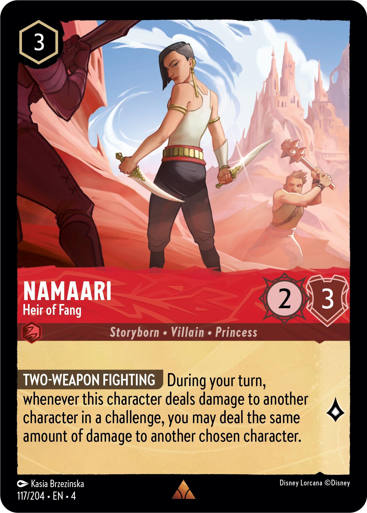 Namaari - Heir of Fang (117/204) [Ursula's Return] | Cards and Coasters CA