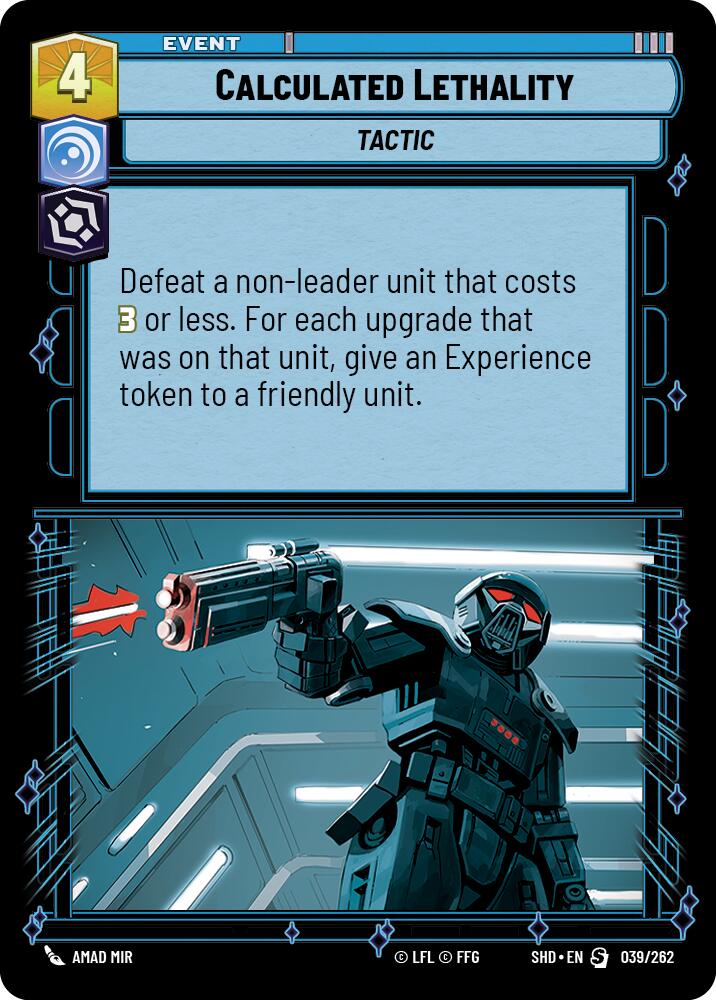 Calculated Lethality (039/262) (039/262) [Shadows of the Galaxy] | Cards and Coasters CA