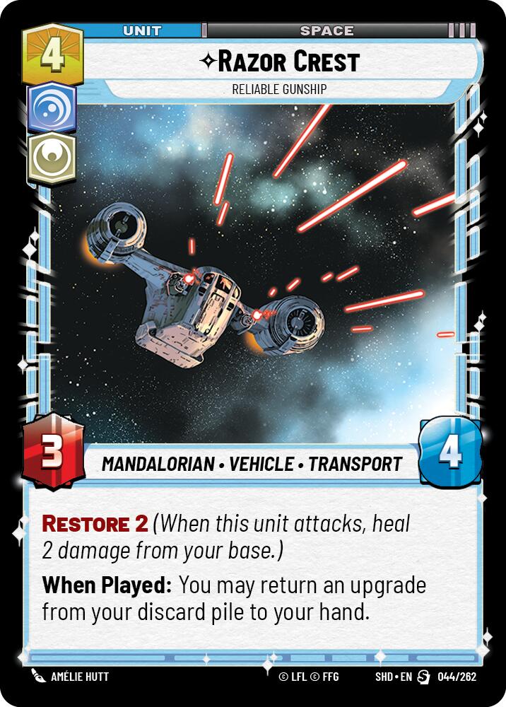 Razor Crest - Reliable Gunship (044/262) [Shadows of the Galaxy] | Cards and Coasters CA