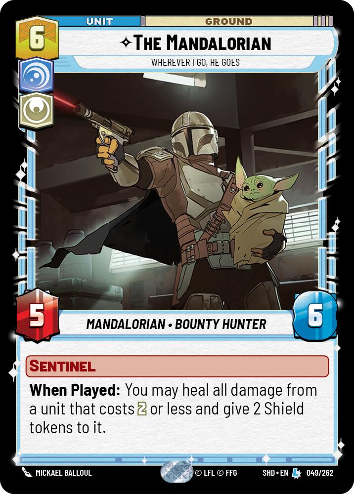 The Mandalorian - Wherever I Go, He Goes (049/262) (049/262) [Shadows of the Galaxy] | Cards and Coasters CA