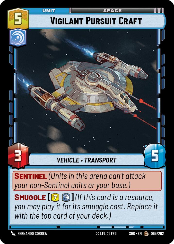 Vigilant Pursuit Craft (065/262) (065/262) [Shadows of the Galaxy] | Cards and Coasters CA