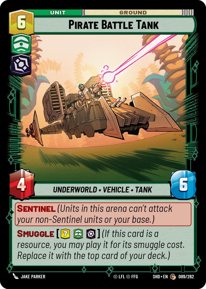Pirate Battle Tank (089/262) (089/262) [Shadows of the Galaxy] | Cards and Coasters CA