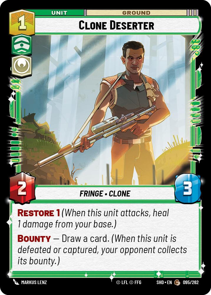 Clone Deserter (095/262) (095/262) [Shadows of the Galaxy] | Cards and Coasters CA