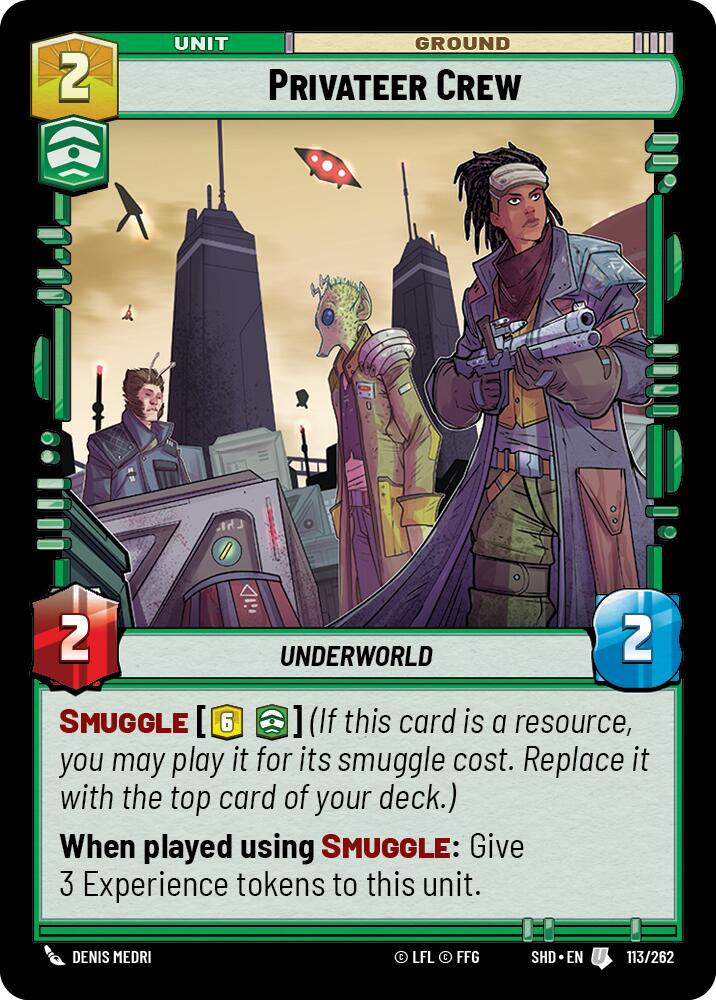 Privateer Crew (113/262) (113/262) [Shadows of the Galaxy] | Cards and Coasters CA