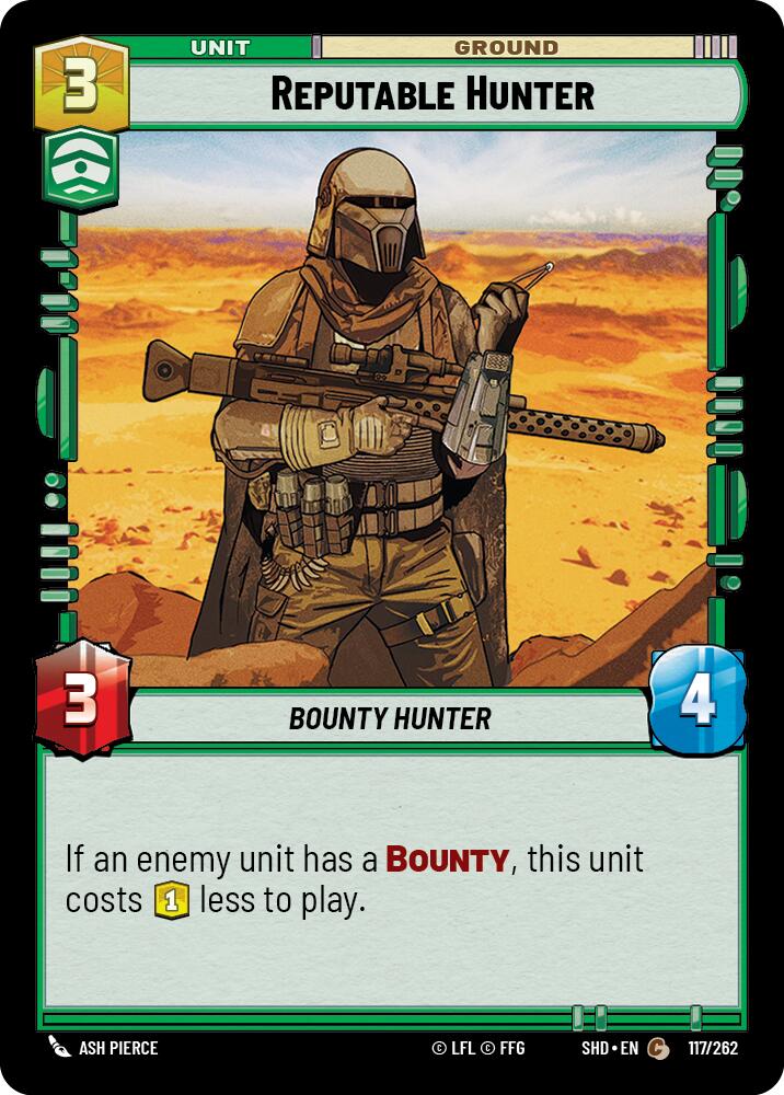 Reputable Hunter (117/262) (117/262) [Shadows of the Galaxy] | Cards and Coasters CA