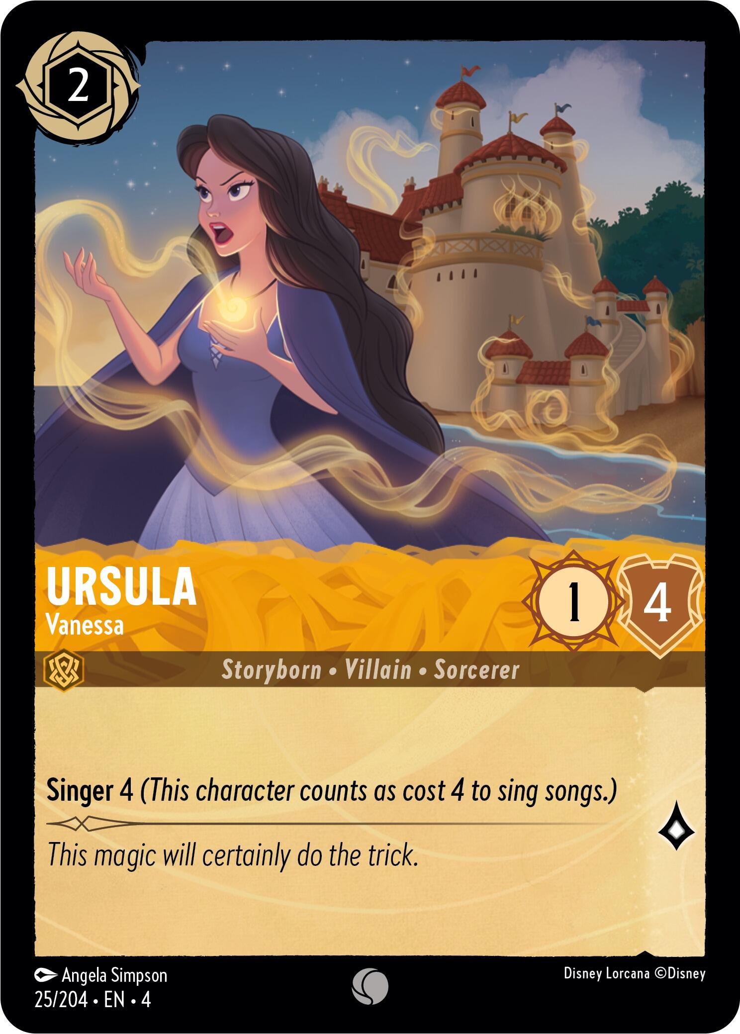 Ursula - Vanessa (25/204) [Ursula's Return] | Cards and Coasters CA