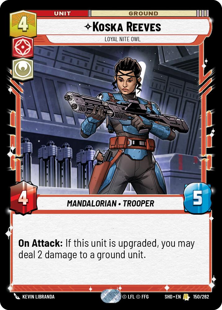 Koska Reeves - Loyal Nite Owl (150/262) (150/262) [Shadows of the Galaxy] | Cards and Coasters CA