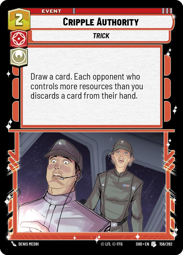 Cripple Authority (156/262) (156/262) [Shadows of the Galaxy] | Cards and Coasters CA