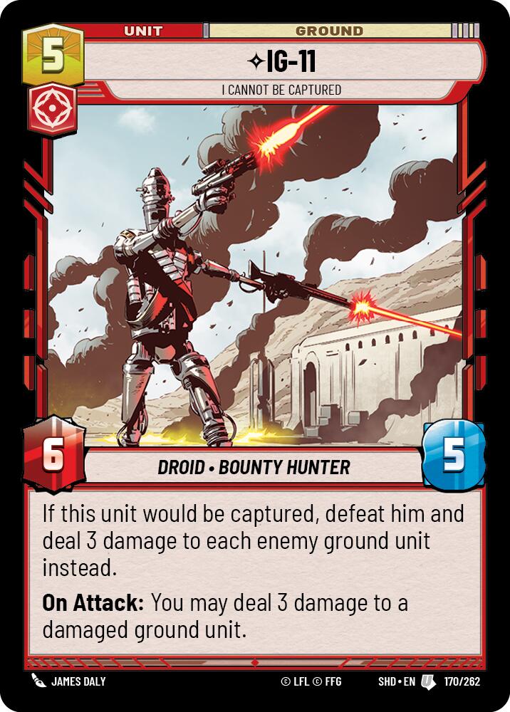 IG-11 - I Cannot Be Captured (170/262) (170/262) [Shadows of the Galaxy] | Cards and Coasters CA