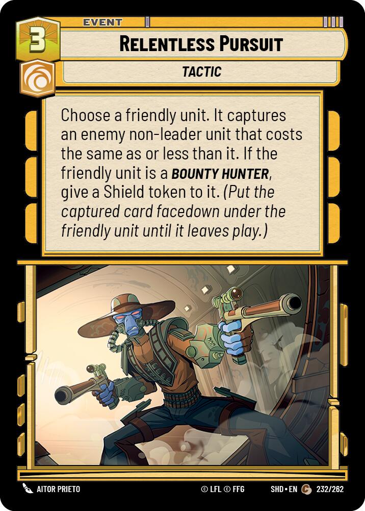 Relentless Pursuit (232/262) (232/262) [Shadows of the Galaxy] | Cards and Coasters CA