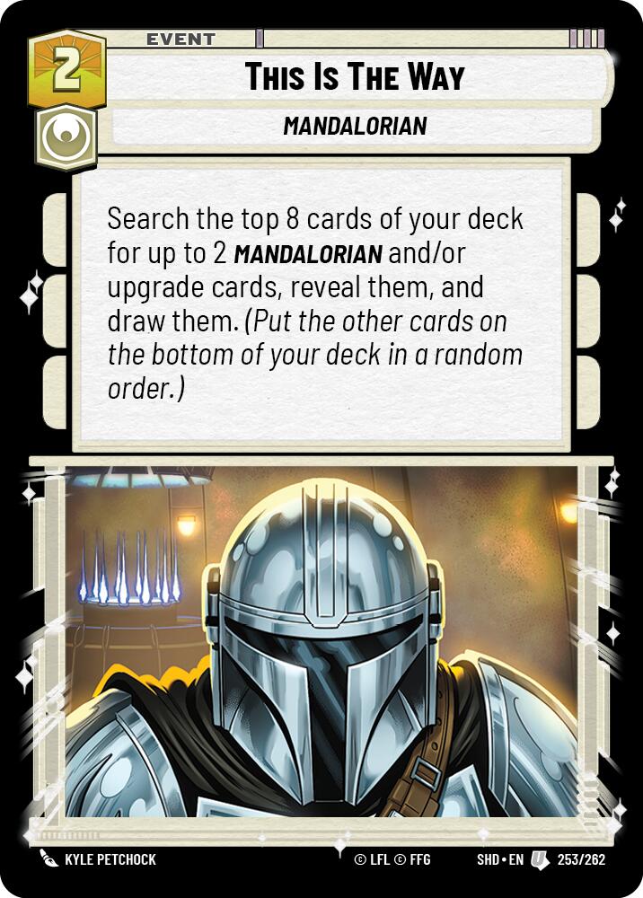 This Is The Way (253/262) (253/262) [Shadows of the Galaxy] | Cards and Coasters CA