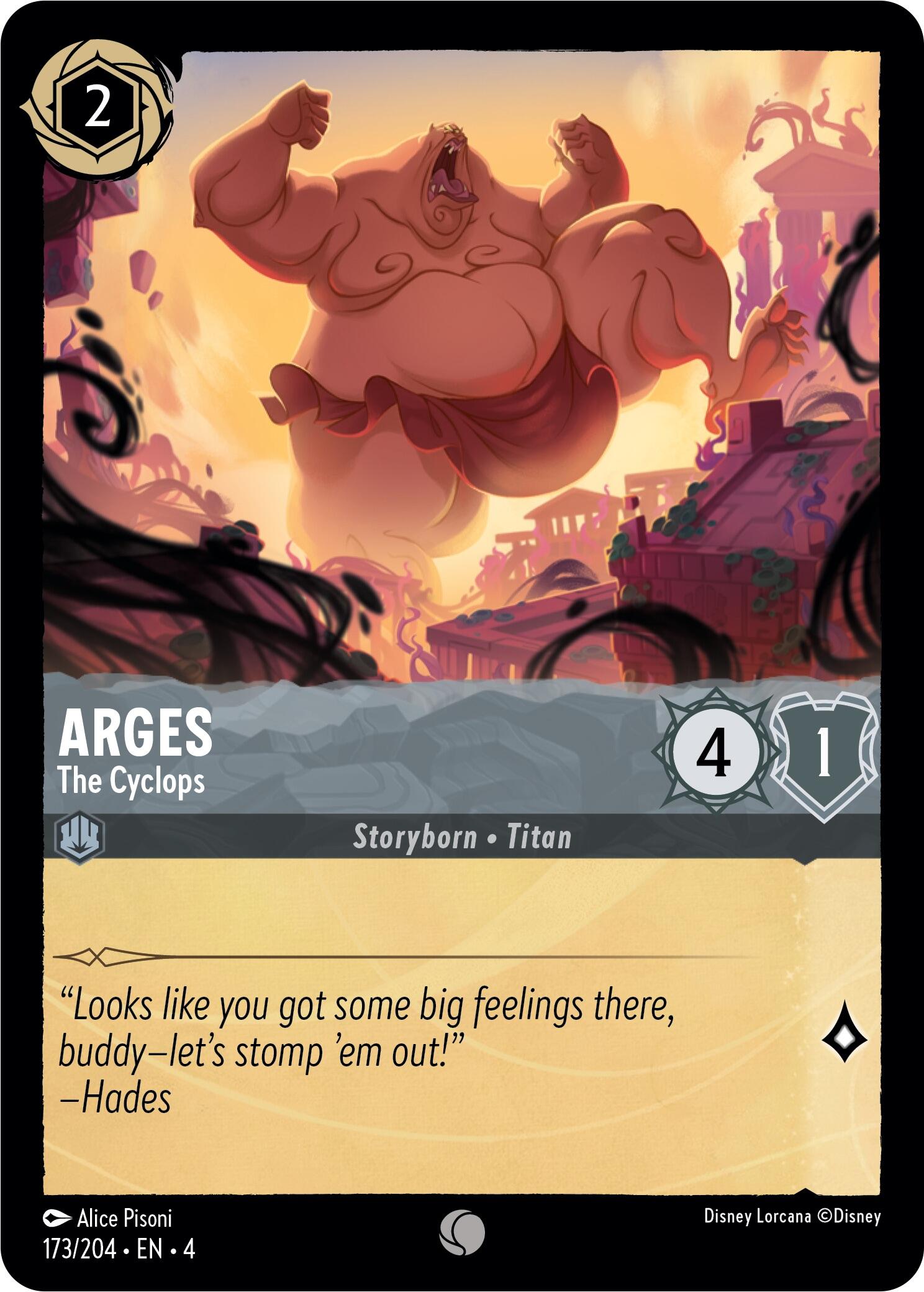 Arges - The Cyclops (173/204) [Ursula's Return] | Cards and Coasters CA