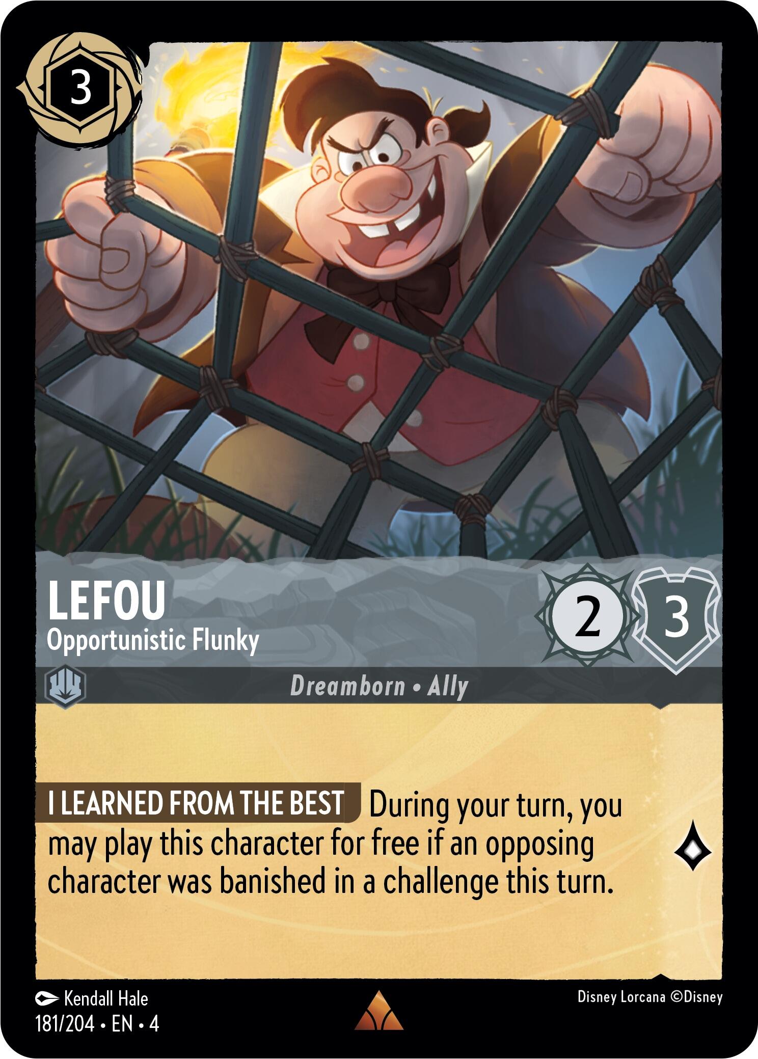 LeFou - Opportunistic Flunky (181/204) [Ursula's Return] | Cards and Coasters CA