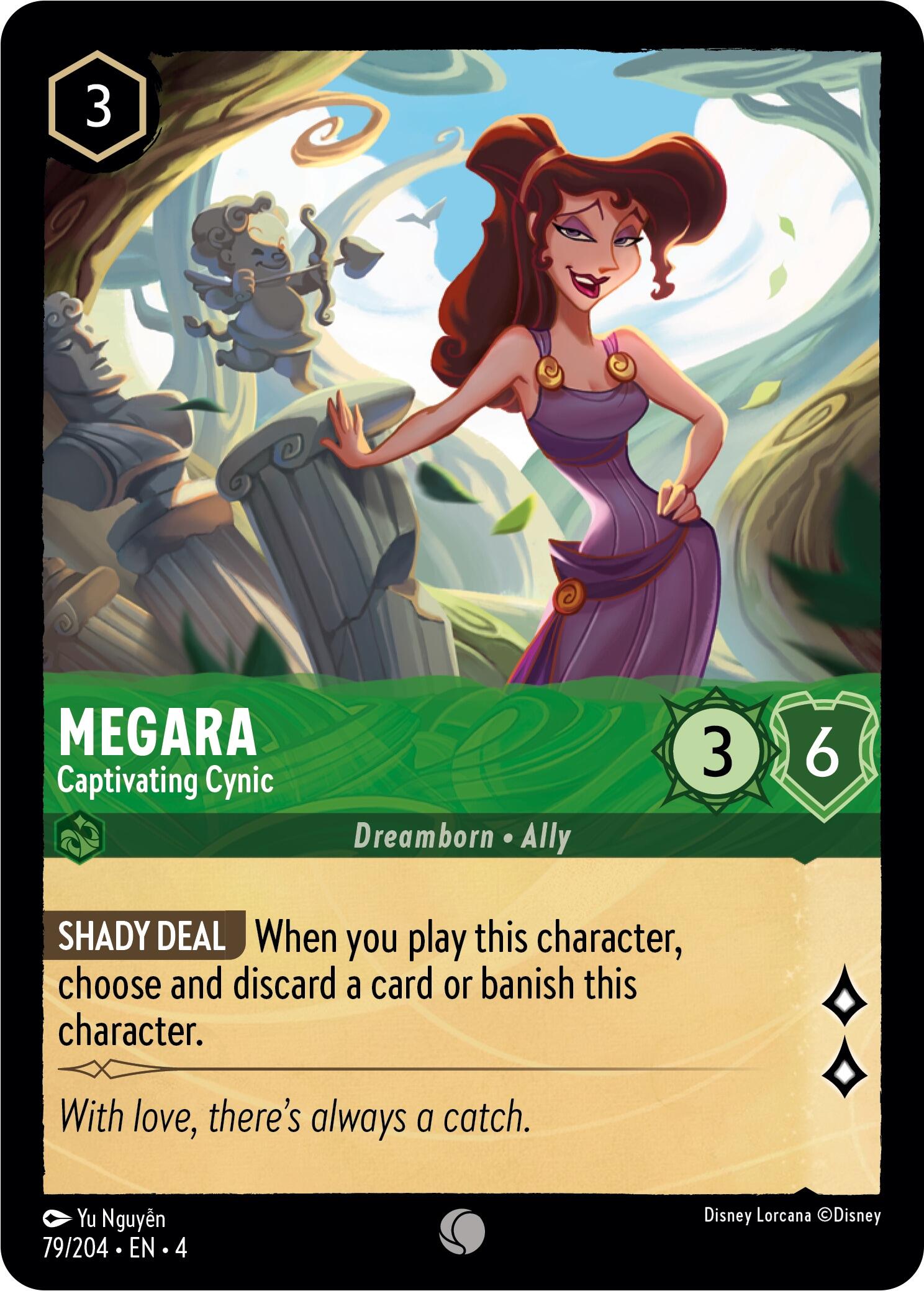 Megara - Captivating Cynic (79/204) [Ursula's Return] | Cards and Coasters CA