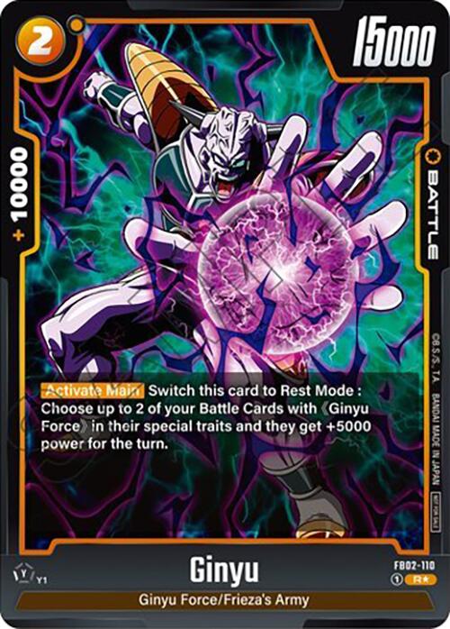 Ginyu (FB02-110) (Tournament Pack 02) [Fusion World Tournament Cards] | Cards and Coasters CA