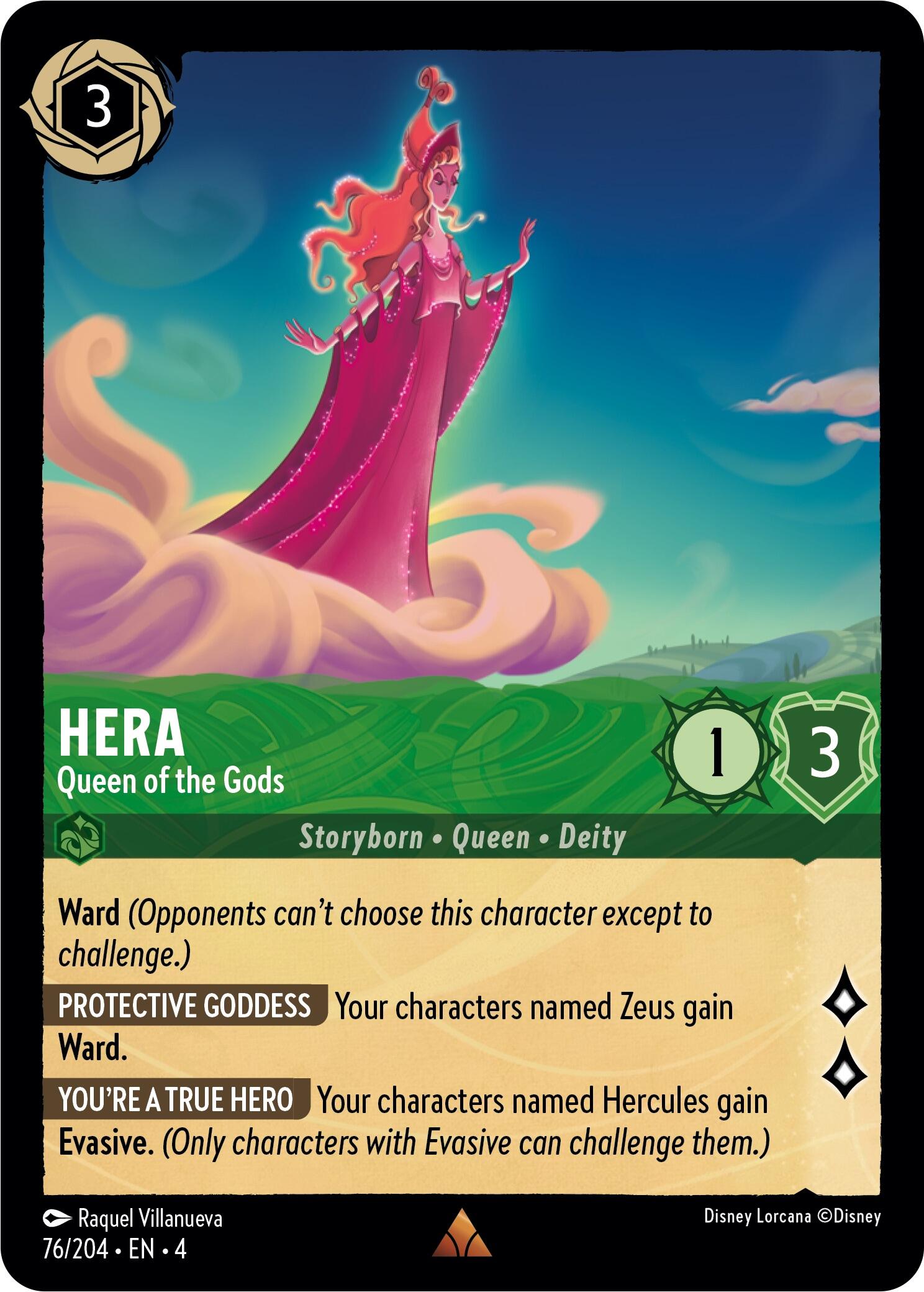 Hera - Queen of the Gods (76/204) [Ursula's Return] | Cards and Coasters CA