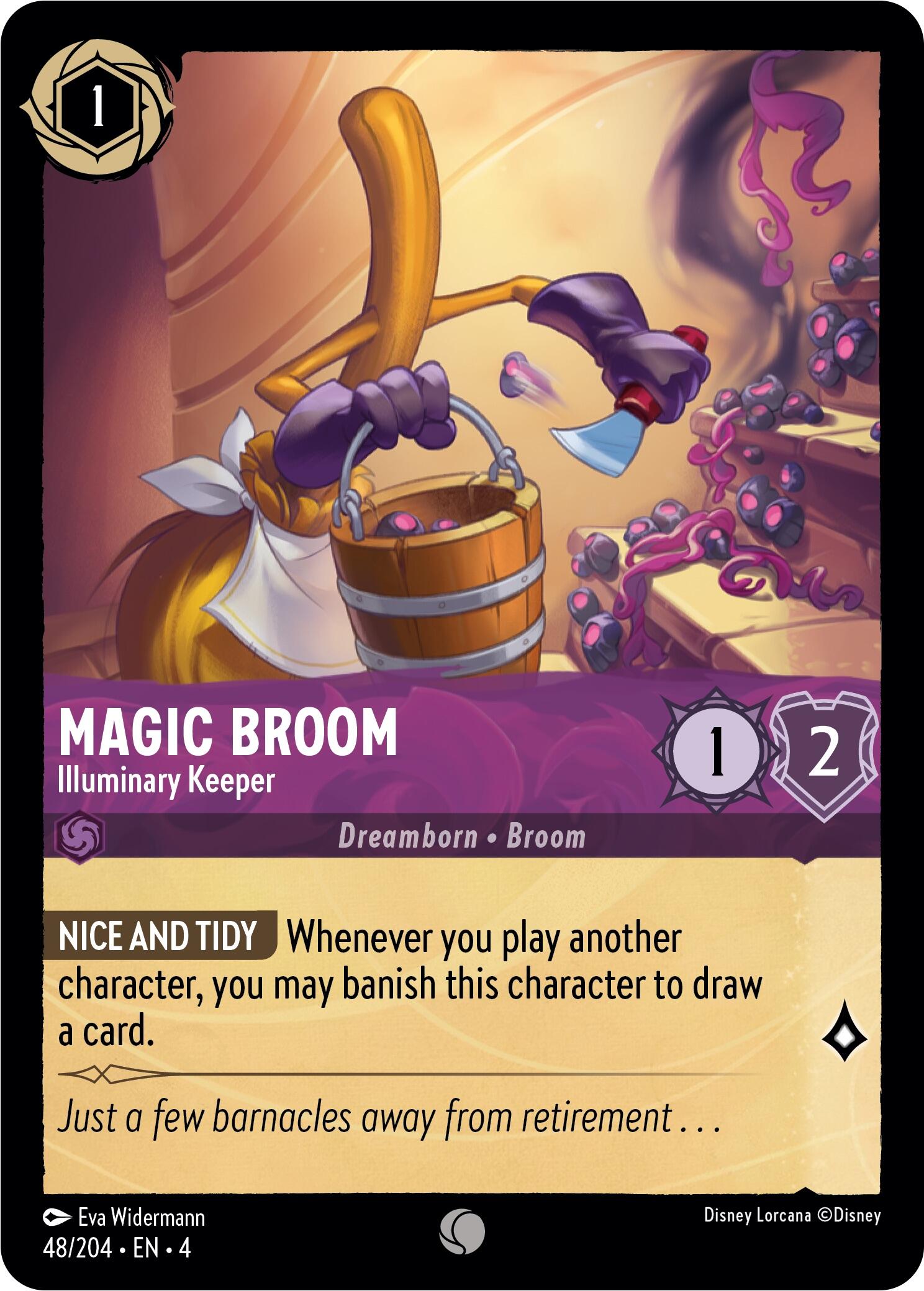 Magic Broom - Illuminary Keeper (48/204) [Ursula's Return] | Cards and Coasters CA