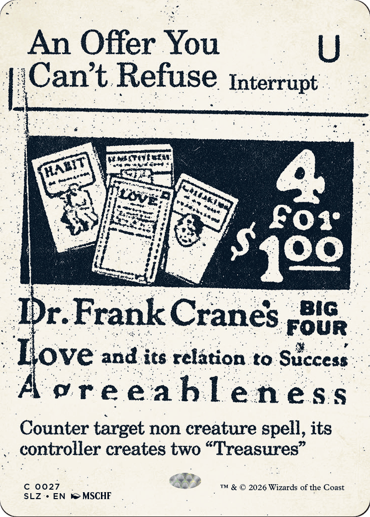 An Offer You Can't Refuse (0027) [Secret Lair x MSCHF: The Zeta Set] | Cards and Coasters CA