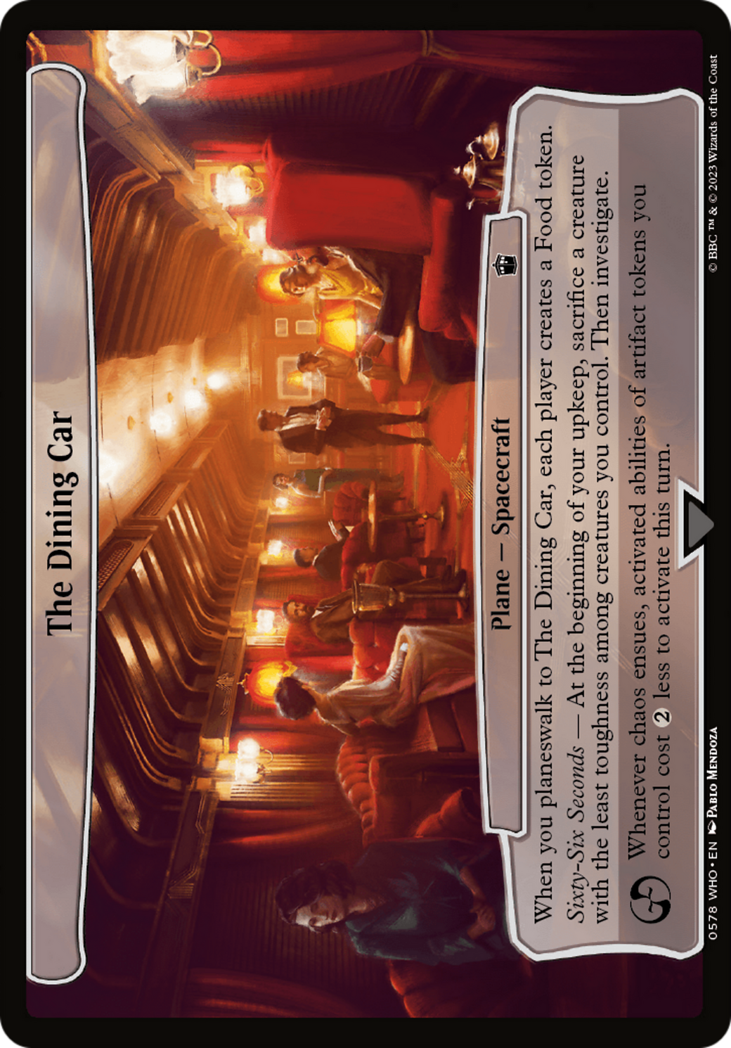 The Dining Car [Doctor Who] | Cards and Coasters CA