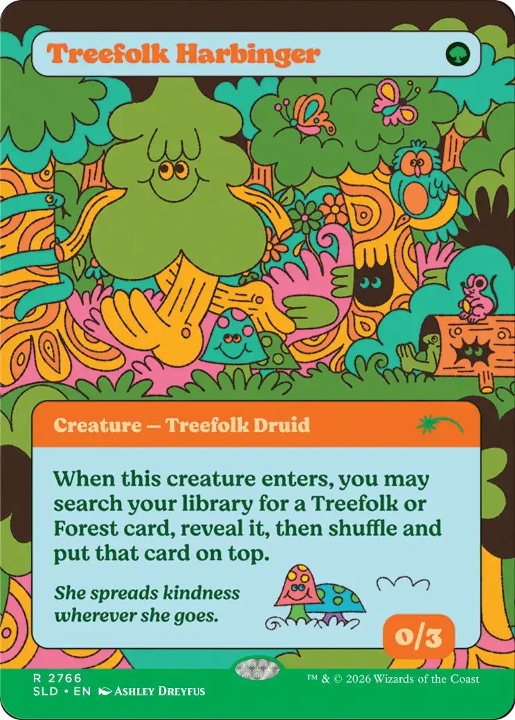 Treefolk Harbinger [Secret Lair Drop Series] | Cards and Coasters CA