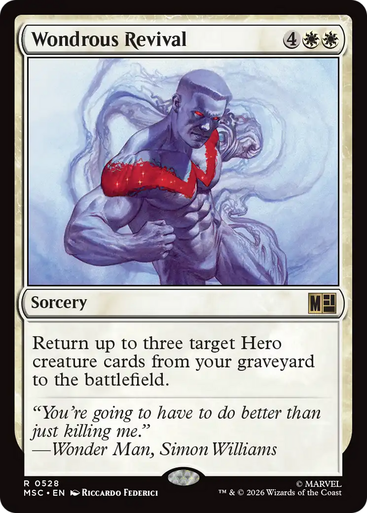 Wondrous Revival [Marvel Super Heroes Commander] | Cards and Coasters CA