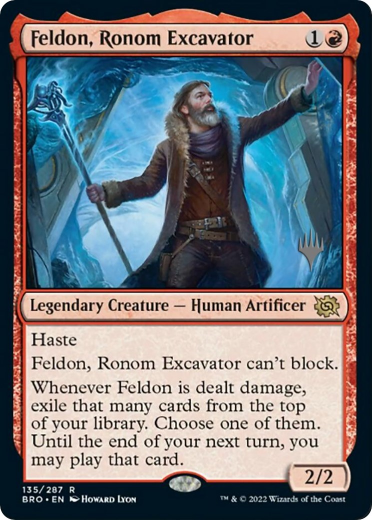 Feldon, Ronom Excavator (Promo Pack) [The Brothers' War Promos] | Cards and Coasters CA