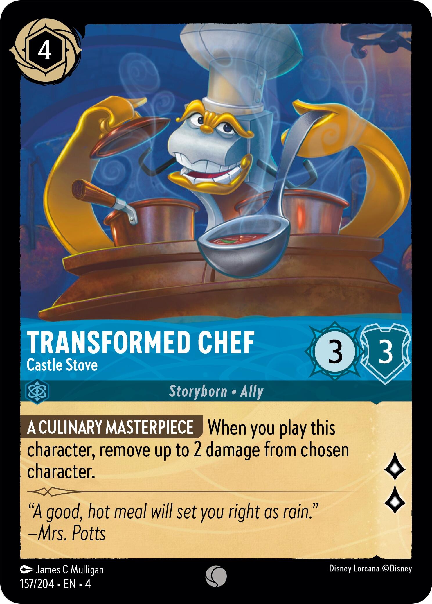 Transformed Chef - Castle Stove (157/204) [Ursula's Return] | Cards and Coasters CA
