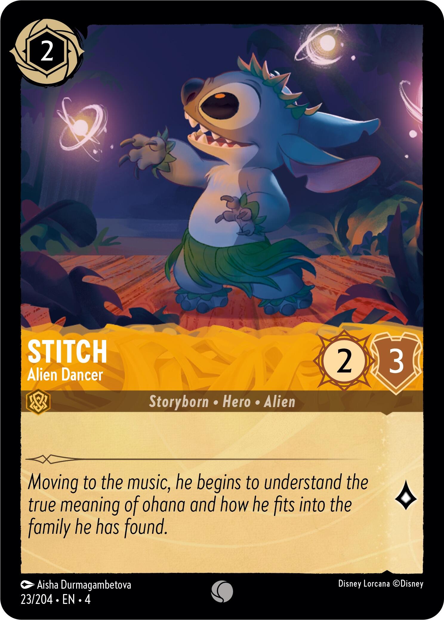 Stitch - Alien Dancer (23/204) [Ursula's Return] | Cards and Coasters CA