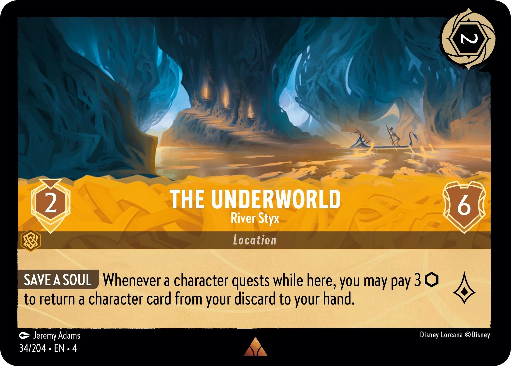 The Underworld - River Styx (34/204) [Ursula's Return] | Cards and Coasters CA