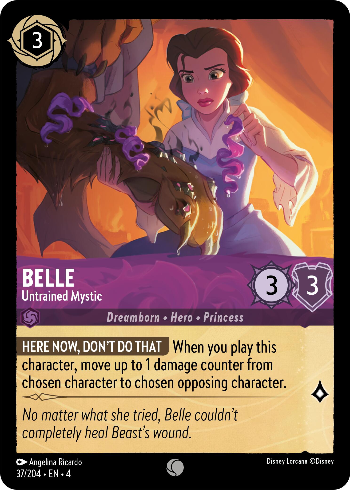 Belle - Untrained Mystic (37/204) [Ursula's Return] | Cards and Coasters CA