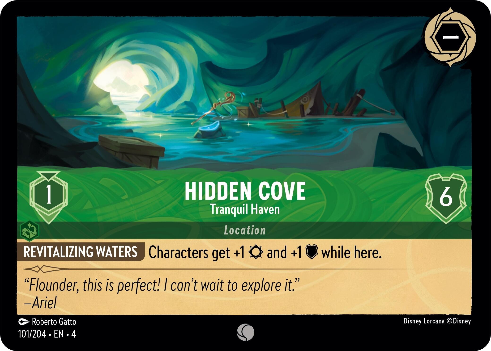 Hidden Cove - Tranquil Haven (101/204) [Ursula's Return] | Cards and Coasters CA