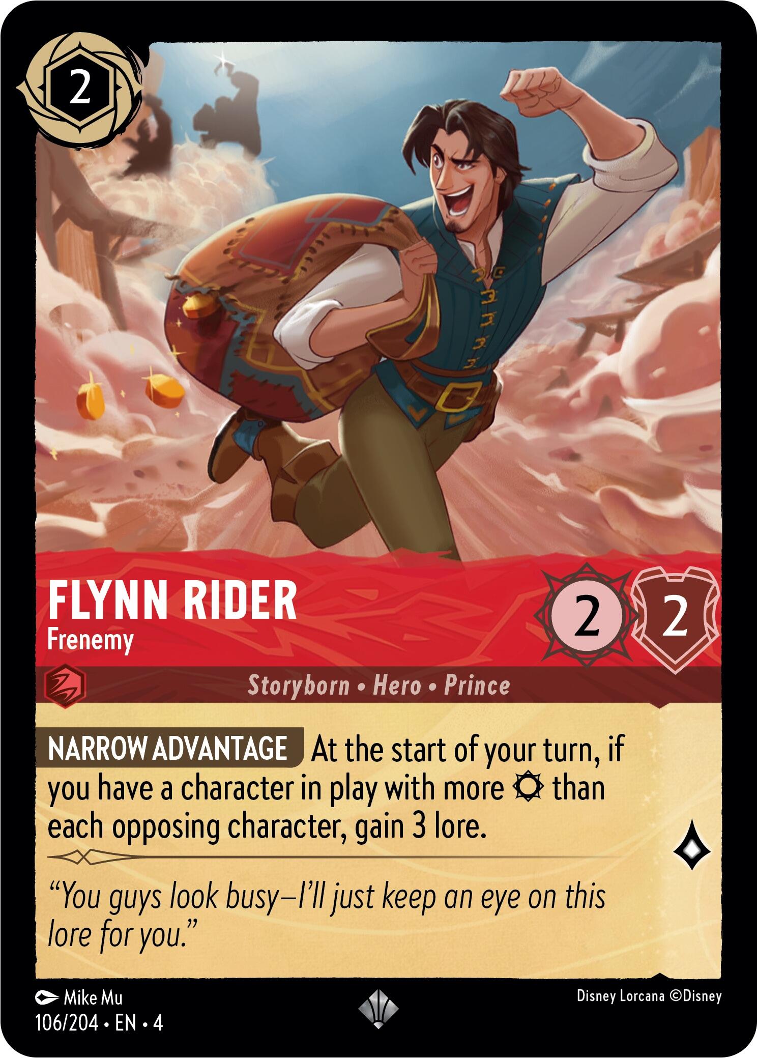 Flynn Rider - Frenemy (106/204) [Ursula's Return] | Cards and Coasters CA