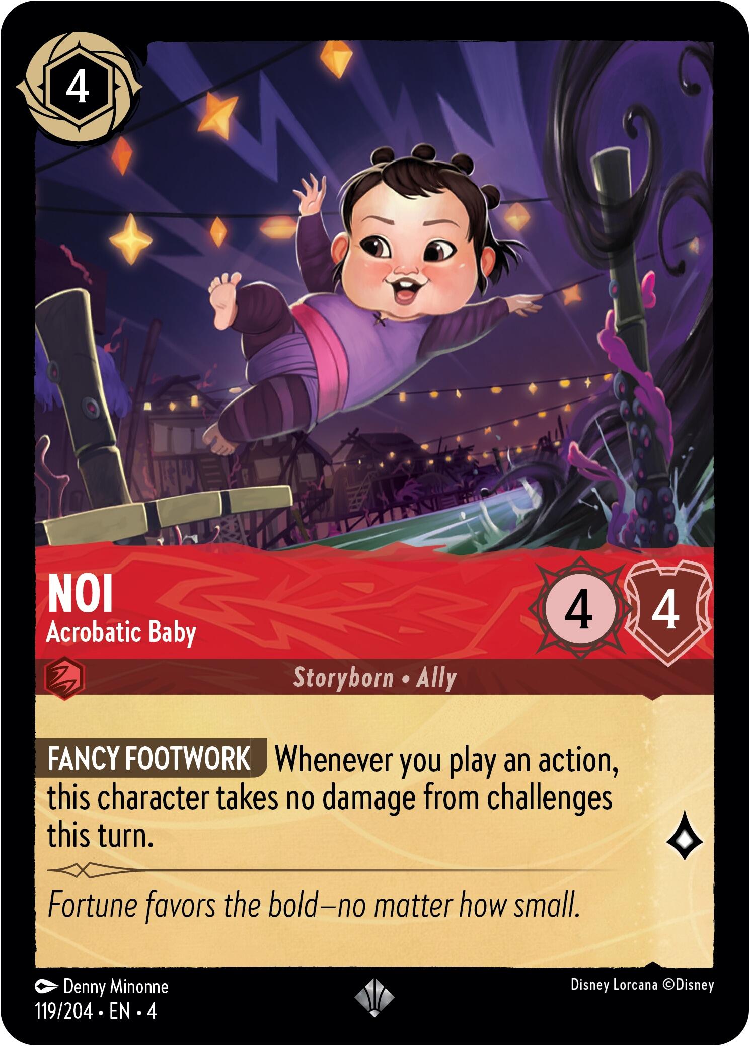 Noi - Acrobatic Baby (119/204) [Ursula's Return] | Cards and Coasters CA