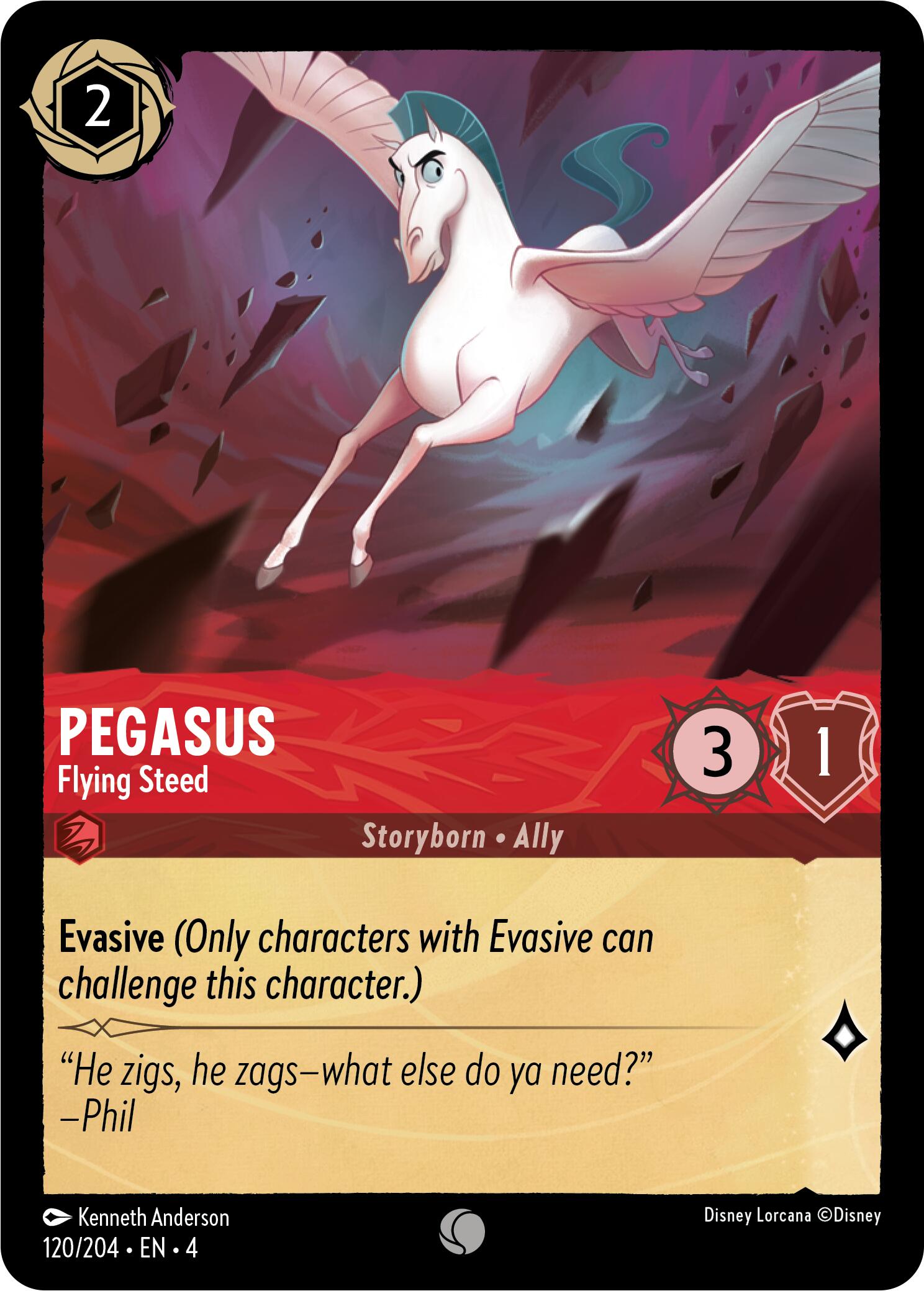 Pegasus - Flying Steed (120/204) [Ursula's Return] | Cards and Coasters CA