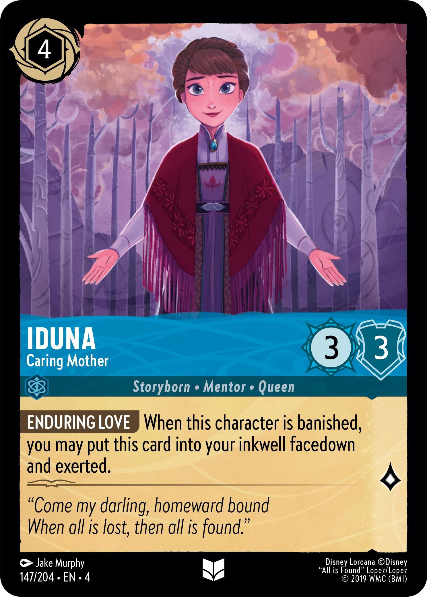 Iduna - Caring Mother (147/204) [Ursula's Return] | Cards and Coasters CA