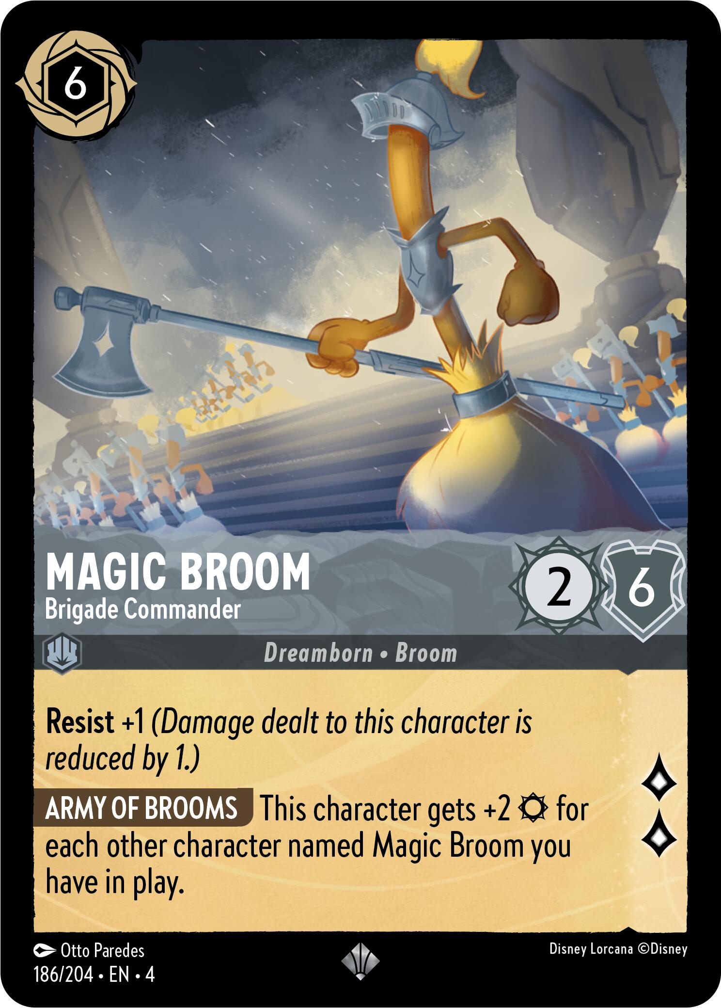 Magic Broom - Brigade Commander (186/204) [Ursula's Return] | Cards and Coasters CA